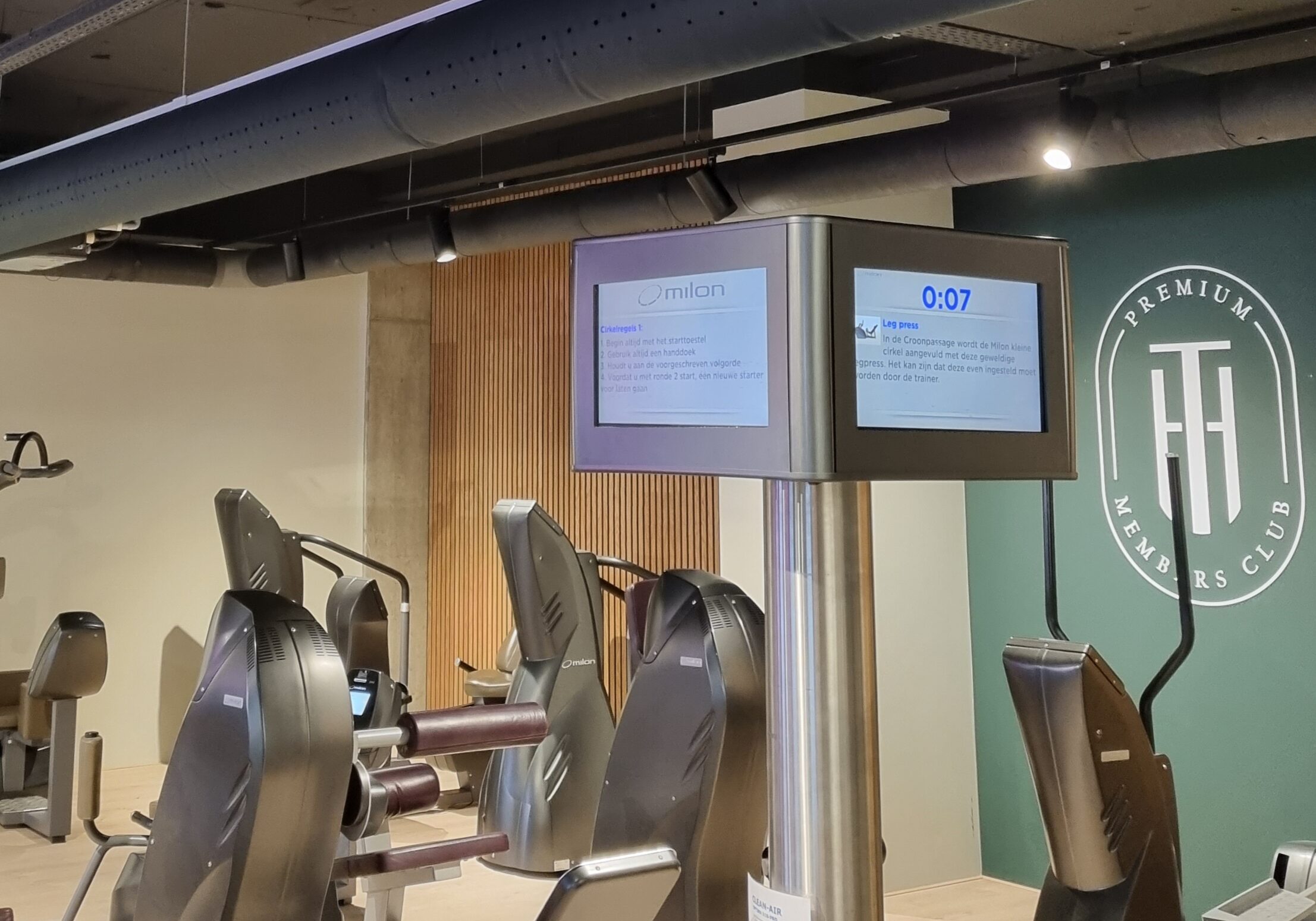 Air-conditioned gym